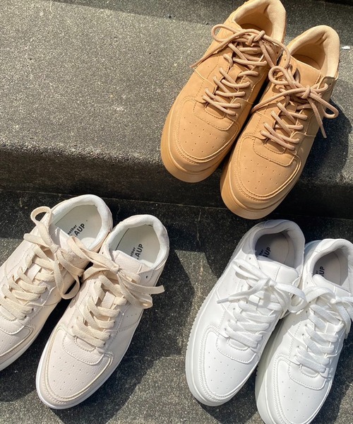 one after another NICE CLAUP（ワンアフターアナザーナイスクラップ）の「厚底スニーカー（スニーカー・レディース・アイボリー・SMALL/MEDIUM/LARGE/X-LARGE）」の3枚目の写真