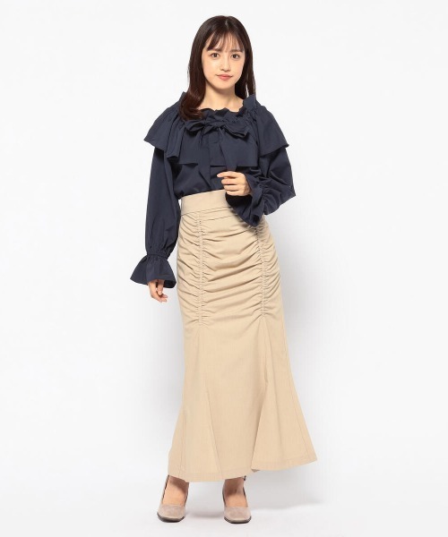 MISCH MASCH（ミッシュマッシュ）の「フロントギャザータイトスカート