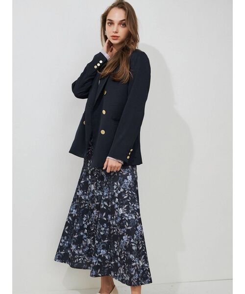 MERCURYDUO（マーキュリーデュオ）の「ハイウエストセミフレアフラワースカート（スカート・レディース・ピンク/イエロー/ネイビー・SMALL/MEDIUM）」の8枚目の写真