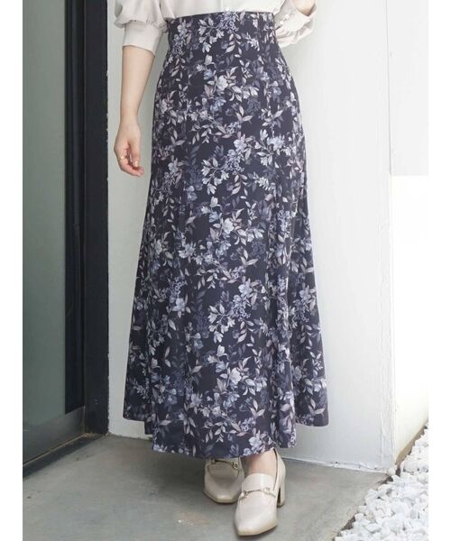 MERCURYDUO（マーキュリーデュオ）の「ハイウエストセミフレアフラワースカート（スカート・レディース・ピンク/イエロー/ネイビー・SMALL/MEDIUM）」の14枚目の写真