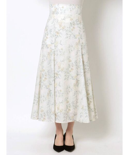 MERCURYDUO（マーキュリーデュオ）の「ハイウエストセミフレアフラワースカート（スカート・レディース・ピンク/イエロー/ネイビー・SMALL/MEDIUM）」の21枚目の写真