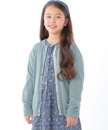 SHIPS（シップス）の「SHIPS KIDS:140～150cm / 無地×リバティ カーディガン（カーディガン/ボレロ・キッズ）」