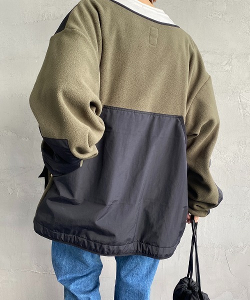 frostline（フロストライン）の「[FROSTLINE/フロストライン] 別注 フリースノーカラージャケット（ノーカラージャケット・レディース・ブラック/カーキ/イエロー・M/L）」の17枚目の写真