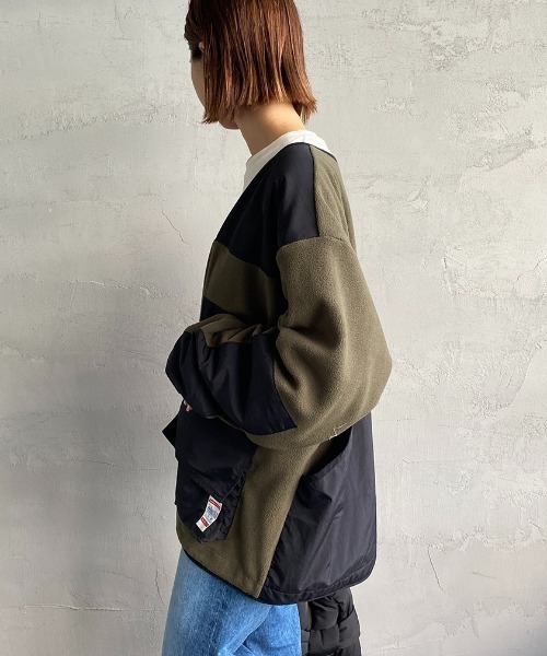 frostline（フロストライン）の「[FROSTLINE/フロストライン] 別注 フリースノーカラージャケット（ノーカラージャケット・レディース・ブラック/カーキ/イエロー・M/L）」の16枚目の写真
