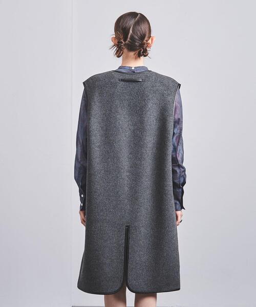 TICCA（ティッカ）の「＜TICCA＞リバーシブル ベスト（ノーカラーコート・レディース・グレー・FREE）」の4枚目の写真