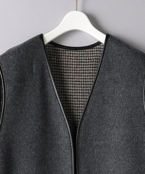 TICCA（ティッカ）の「＜TICCA＞リバーシブル ベスト（ノーカラーコート・レディース・グレー・FREE）」の9枚目の写真