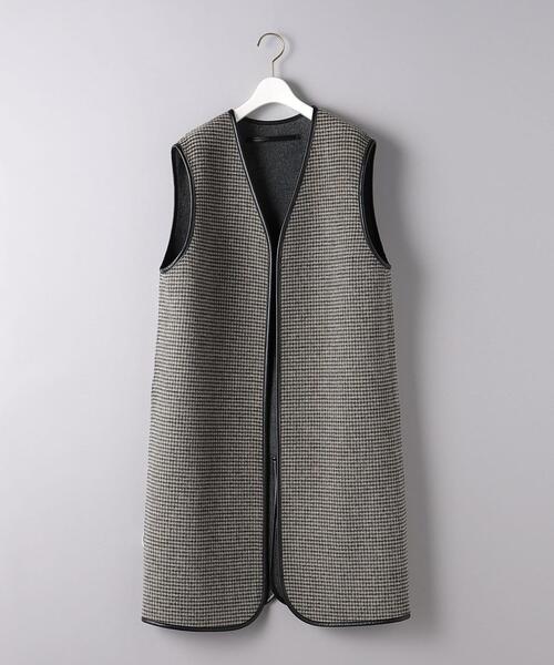 TICCA（ティッカ）の「＜TICCA＞リバーシブル ベスト（ノーカラーコート・レディース・グレー・FREE）」の14枚目の写真