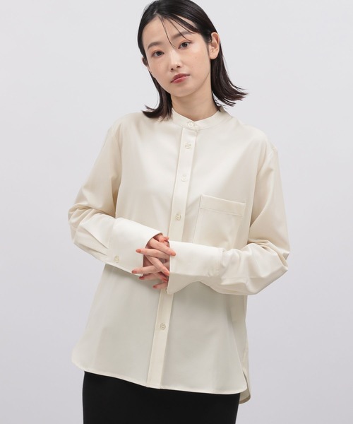 LAKOLE（ラコレ）の「バンドカラーブラウス / 164187（シャツ/ブラウス・レディース・ホワイト/ダークオリーブ/ブラック・SMALL/MEDIUM）」の21枚目の写真