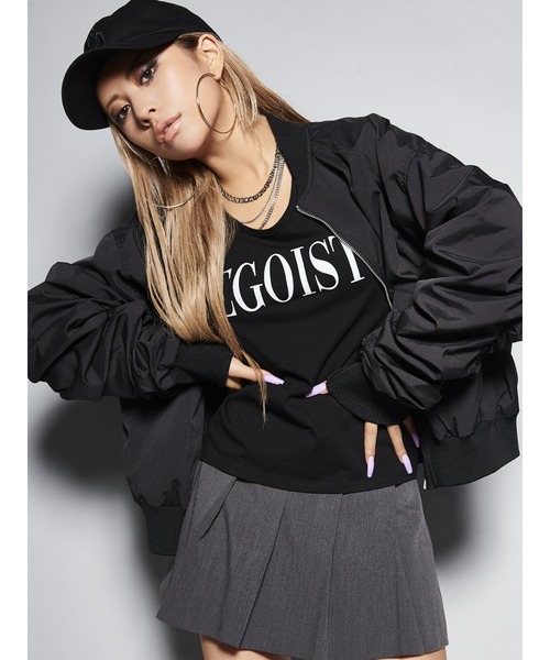 EGOIST（エゴイスト）の「EGOISTスリムUネックロンT（Tシャツ/カットソー・レディース・ホワイト/ブラック/パープル・FREE）」の12枚目の写真