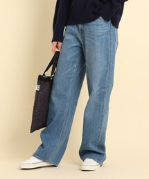 ハイウエストストレートデニムパンツ