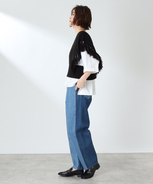 THE SHOP TK (ザ ショップ ティーケー )の「◆フリンジニットベスト(ベスト・レディース・ライトベージュ/アイボリー/ブラック・12)」の17枚目の写真