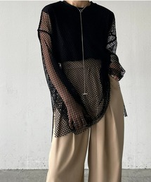 AIC. | サイドスリットメッシュトップス(Tシャツ/カットソー)