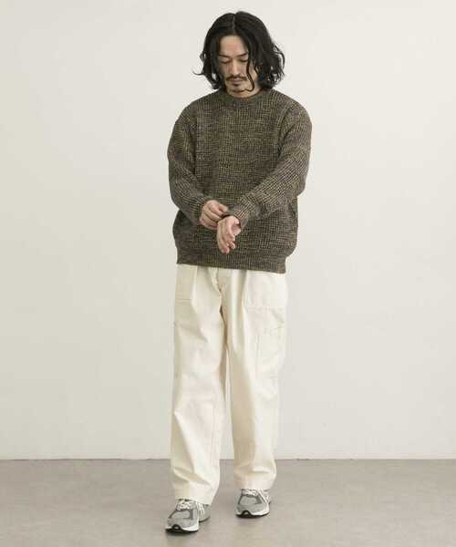 URBAN RESEARCH（アーバンリサーチ）の「3Gメランジワッフルクルーネックニット（ニット/セーター・メンズ・パープル系その他/ブルー系その他/レッド系その他・MEDIUM/SMALL/LARGE）」の15枚目の写真