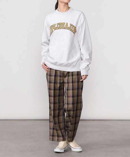 Morris & Sons(モリスアンドサンズ)の「MORRIS & SONS | ワイドスラックス チェック WOMEN(スラックス・レディース・ブラウン系その他・0/1)」の13枚目の写真