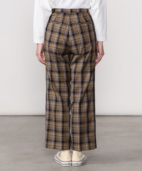 Morris & Sons(モリスアンドサンズ)の「MORRIS & SONS | ワイドスラックス チェック WOMEN(スラックス・レディース・ブラウン系その他・0/1)」の10枚目の写真