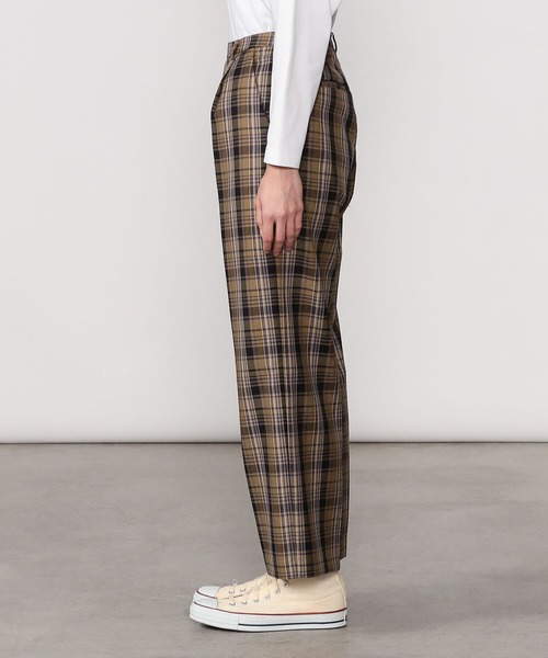 Morris & Sons(モリスアンドサンズ)の「MORRIS & SONS | ワイドスラックス チェック WOMEN(スラックス・レディース・ブラウン系その他・0/1)」の11枚目の写真