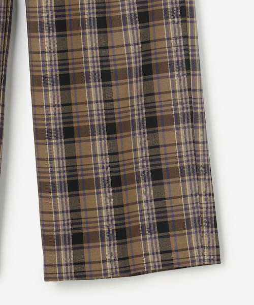 Morris & Sons(モリスアンドサンズ)の「MORRIS & SONS | ワイドスラックス チェック WOMEN(スラックス・レディース・ブラウン系その他・0/1)」の4枚目の写真