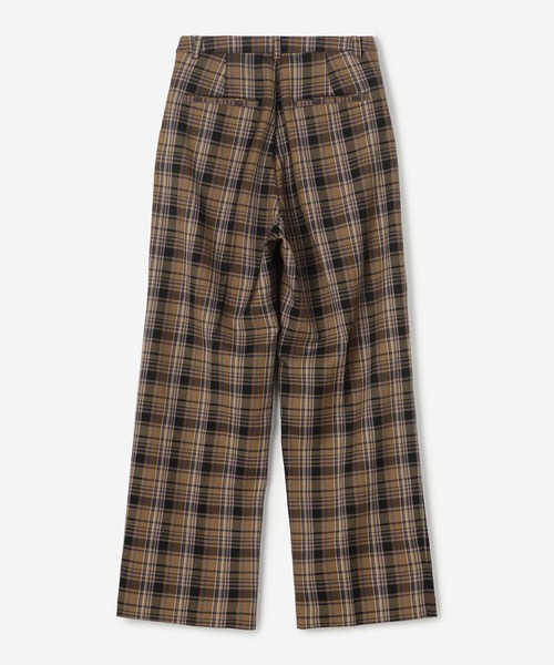 Morris & Sons(モリスアンドサンズ)の「MORRIS & SONS | ワイドスラックス チェック WOMEN(スラックス・レディース・ブラウン系その他・0/1)」の8枚目の写真