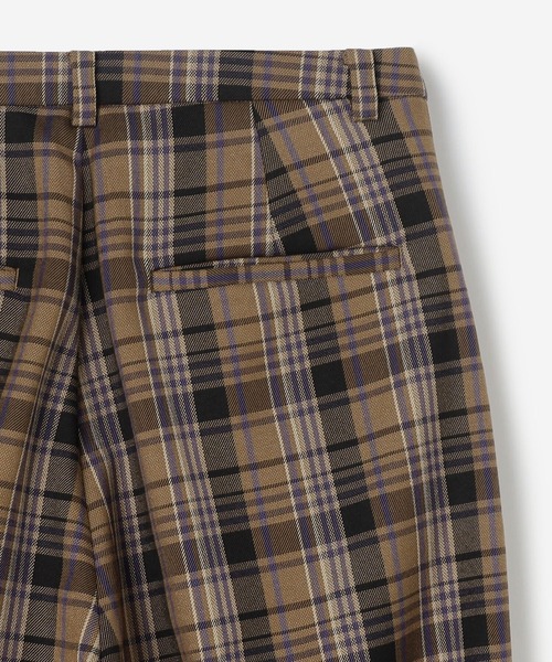Morris & Sons(モリスアンドサンズ)の「MORRIS & SONS | ワイドスラックス チェック WOMEN(スラックス・レディース・ブラウン系その他・0/1)」の5枚目の写真