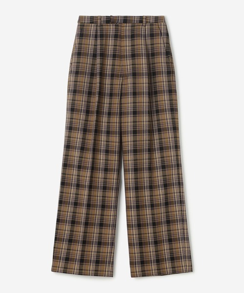 Morris & Sons(モリスアンドサンズ)の「MORRIS & SONS | ワイドスラックス チェック WOMEN(スラックス・レディース・ブラウン系その他・0/1)」の9枚目の写真