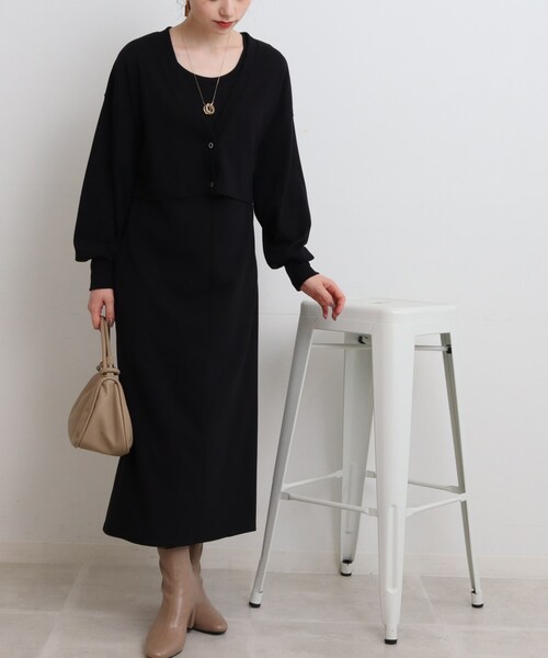 Cutie Blonde（キューティーブロンド）の「◆アンサンブルワンピース（ワンピース・レディース・ピンク系/ブラウン系/ブラック・00）」の2枚目の写真