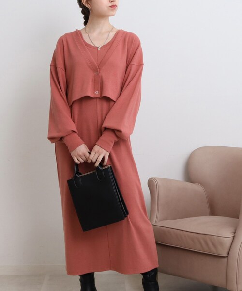 Cutie Blonde（キューティーブロンド）の「◆アンサンブルワンピース（ワンピース・レディース・ピンク系/ブラウン系/ブラック・00）」の12枚目の写真