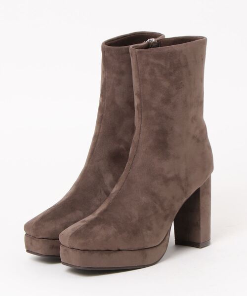 EDIT COLOGNE（エディットコロン）の「【美人百花10月号タイアップ 宇垣美里さん着用商品】ストーム付きブーツ（パンプス・レディース・ブラック/ブラウン系その他/ブラウン・23.5cm/24.0cm/23.0cm）」の3枚目の写真