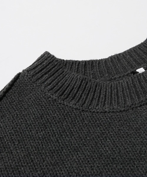coca(coca)(コカ)の「ゆる編みニットワンピ(ワンピース・レディース・チャコール/カーキ・ONE SIZE)」の18枚目の写真