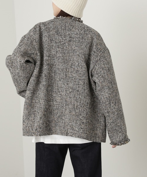 ゴールドボタンマルチツイードジャケット　N. ナチュラルビューティーベーシック 楽天市場】【SALE／40%OFF】ゴールドボタンマルチツイード