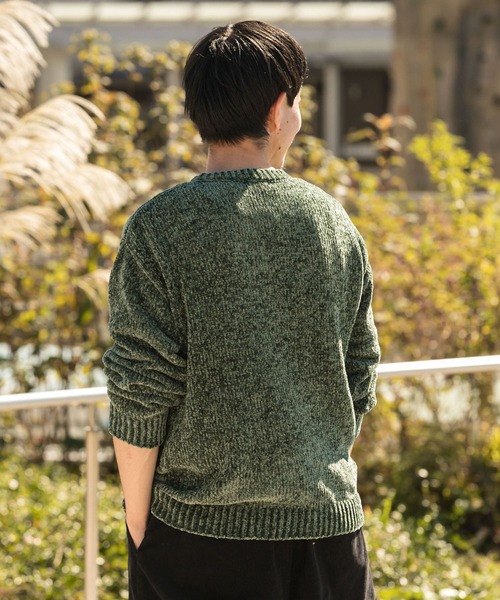 ITEMS URBANRESEARCH(アイテムズ アーバンリサーチ)の「モールクルーネックニット(ニット/セーター・メンズ・ネイビー/レッド/ベージュ/カーキ・MEDIUM/LARGE)」の9枚目の写真