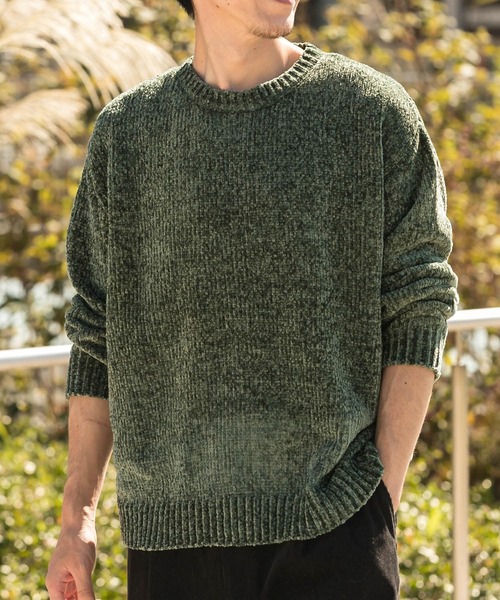 ITEMS URBANRESEARCH(アイテムズ アーバンリサーチ)の「モールクルーネックニット(ニット/セーター・メンズ・ネイビー/レッド/ベージュ/カーキ・MEDIUM/LARGE)」の12枚目の写真