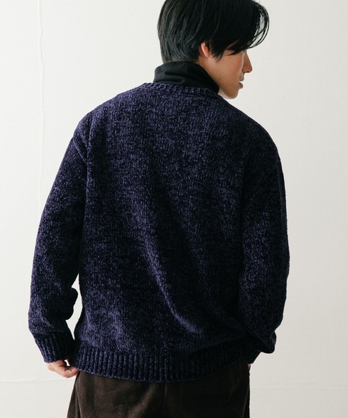 ITEMS URBANRESEARCH(アイテムズ アーバンリサーチ)の「モールクルーネックニット(ニット/セーター・メンズ・ネイビー/レッド/ベージュ/カーキ・MEDIUM/LARGE)」の20枚目の写真