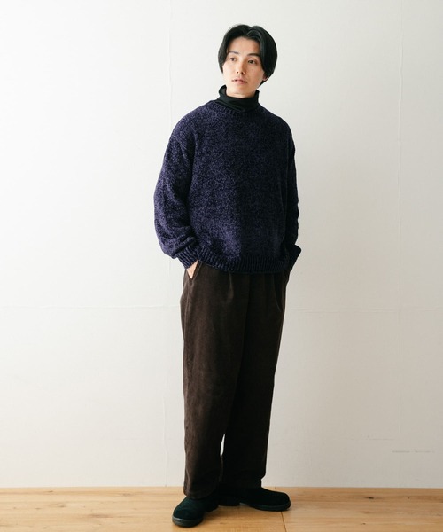 ITEMS URBANRESEARCH(アイテムズ アーバンリサーチ)の「モールクルーネックニット(ニット/セーター・メンズ・ネイビー/レッド/ベージュ/カーキ・MEDIUM/LARGE)」の7枚目の写真