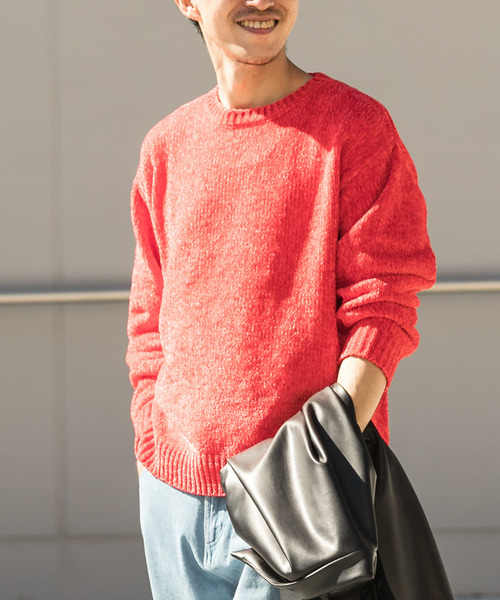 ITEMS URBANRESEARCH(アイテムズ アーバンリサーチ)の「モールクルーネックニット(ニット/セーター・メンズ・ネイビー/レッド/ベージュ/カーキ・MEDIUM/LARGE)」の14枚目の写真