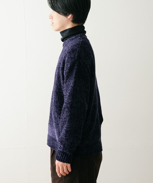 ITEMS URBANRESEARCH(アイテムズ アーバンリサーチ)の「モールクルーネックニット(ニット/セーター・メンズ・ネイビー/レッド/ベージュ/カーキ・MEDIUM/LARGE)」の8枚目の写真