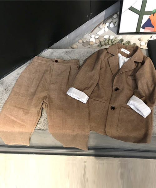 セール】キッズ セットアップスーツ ジャケット+ロングパンツ