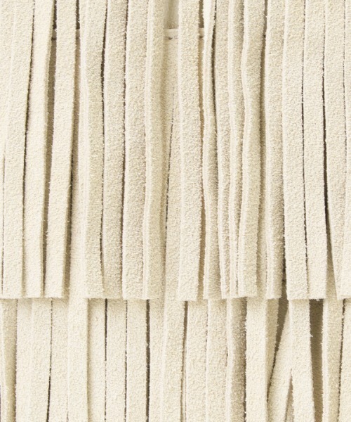 anuans（アニュアンス）の「チェーンショルダースエードフリンジバッグ（ショルダーバッグ・レディース・ベージュ/ホワイト系その他・FREE）」の9枚目の写真