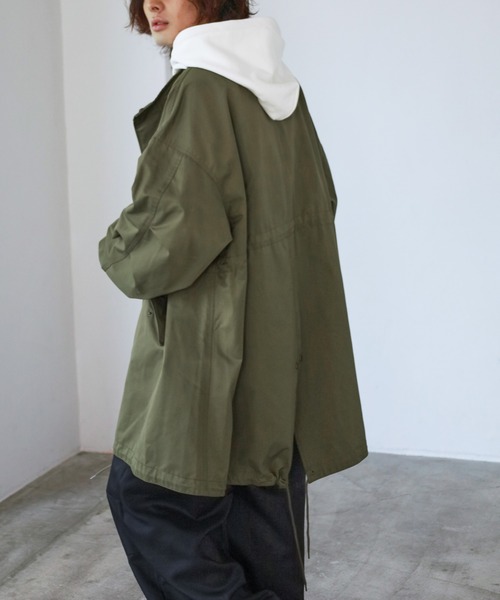 PBLIM（ページボーイリム）の「PAGEBOYLIM/ベストツキモッズ（モッズコート・レディース・カーキ/ブラック・FREE）」の14枚目の写真