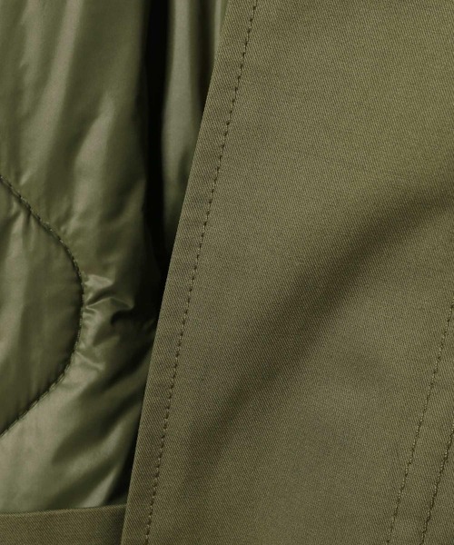 PBLIM（ページボーイリム）の「PAGEBOYLIM/ベストツキモッズ（モッズコート・レディース・カーキ/ブラック・FREE）」の16枚目の写真