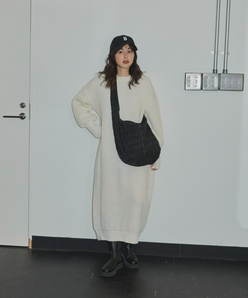 Auntie Rosa Holiday(アンティローザホリデー)の「片畦サムホールワンピース(ワンピース・レディース・ブルー/グレー/アイボリー・FREE)」の10枚目の写真
