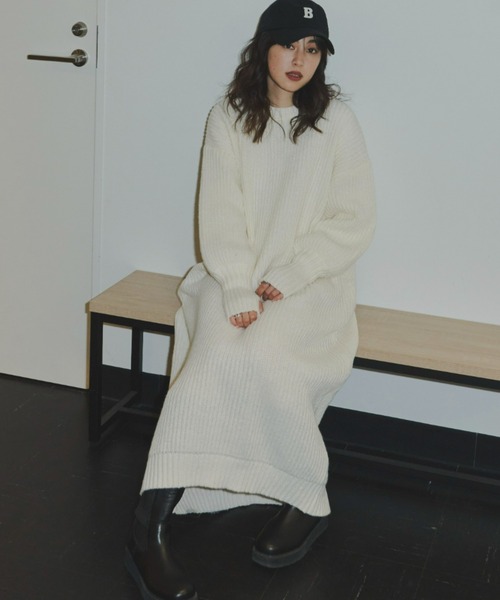 Auntie Rosa Holiday(アンティローザホリデー)の「片畦サムホールワンピース(ワンピース・レディース・ブルー/グレー/アイボリー・FREE)」の18枚目の写真