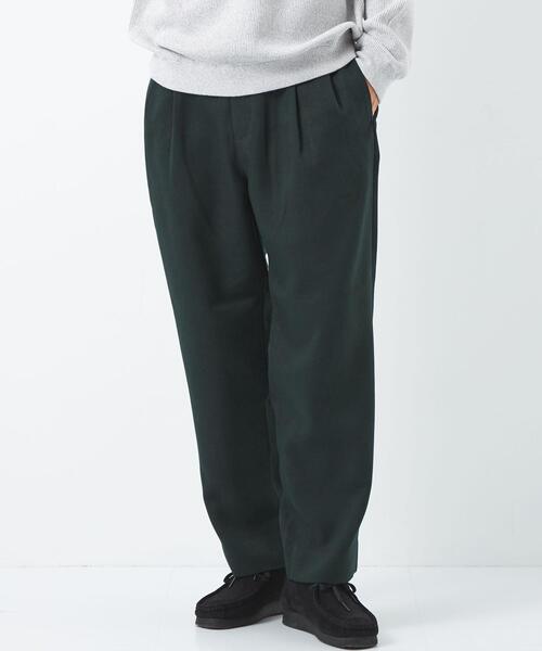 green label relaxing（グリーンレーベルリラクシング）の「ポリエステル/ツイード バルーンパンツ -防シワ-（その他パンツ・メンズ・ダークグリーン/ナチュラル・S/M/L/XL）」の2枚目の写真