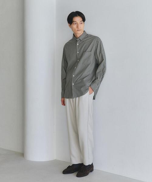 green label relaxing（グリーンレーベルリラクシング）の「ポリエステル/ツイード バルーンパンツ -防シワ-（その他パンツ・メンズ・ダークグリーン/ナチュラル・S/M/L/XL）」の7枚目の写真