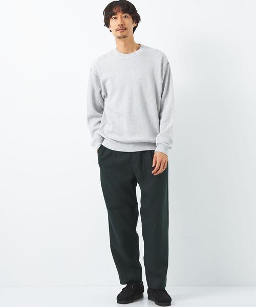 green label relaxing（グリーンレーベルリラクシング）の「ポリエステル/ツイード バルーンパンツ -防シワ-（その他パンツ・メンズ・ダークグリーン/ナチュラル・S/M/L/XL）」の10枚目の写真