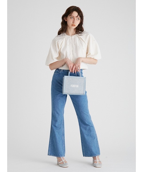 FURFUR（ファーファー）の「パールボレロカーディガン（カーディガン 