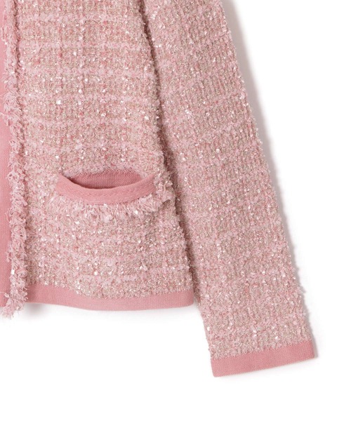 未使用　ANAYI アナイ MIXヤーンニットカーディガン　ツイードニット　ラメ ANAYI（アナイ）の「ミックスヤーンニット カーディガン（カーディガン