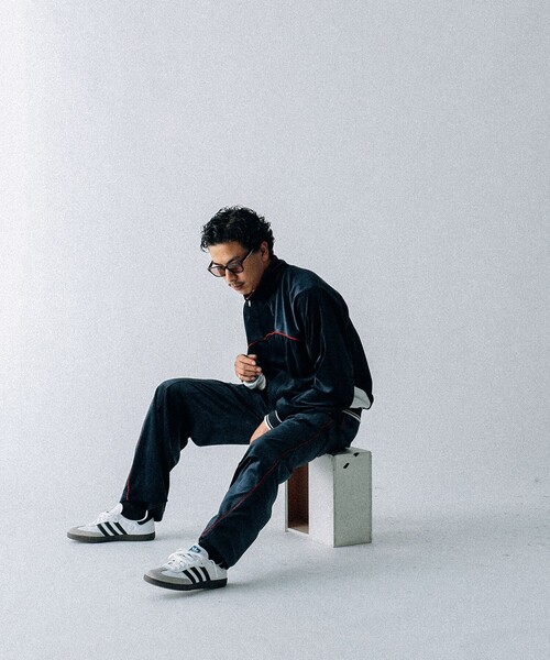 VAPORIZE（ヴェイパライズ）の「VAPORIZE / Velour Trac Jacket（スウェット・メンズ・ネイビー・SMALL/LARGE/X-LARGE）」の3枚目の写真