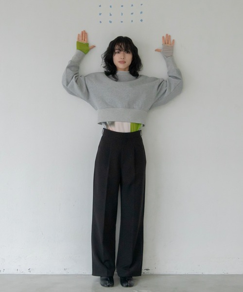 VACANCY（ヴァカンシー）の「サイドホールプルオーバー（スウェット・レディース・イエロー/ブラック/グレー・FREE）」の5枚目の写真