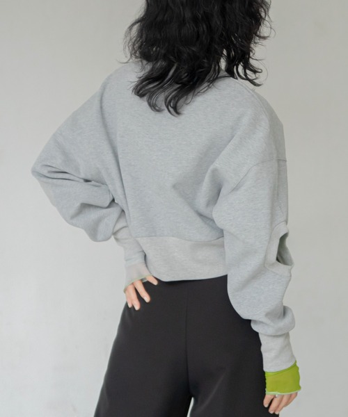 VACANCY（ヴァカンシー）の「サイドホールプルオーバー（スウェット・レディース・イエロー/ブラック/グレー・FREE）」の4枚目の写真