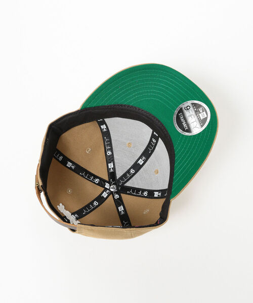 BEAMS T F-LAGSTUF-F x NEWERA / SYNTHETIC LEATHER 9THIRTY ビームスT 帽子 キャップ ブラック【送料無料】